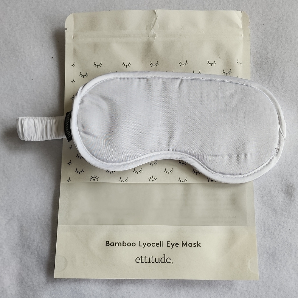 Ettitude White Bamboo Lyocell Eye Mask